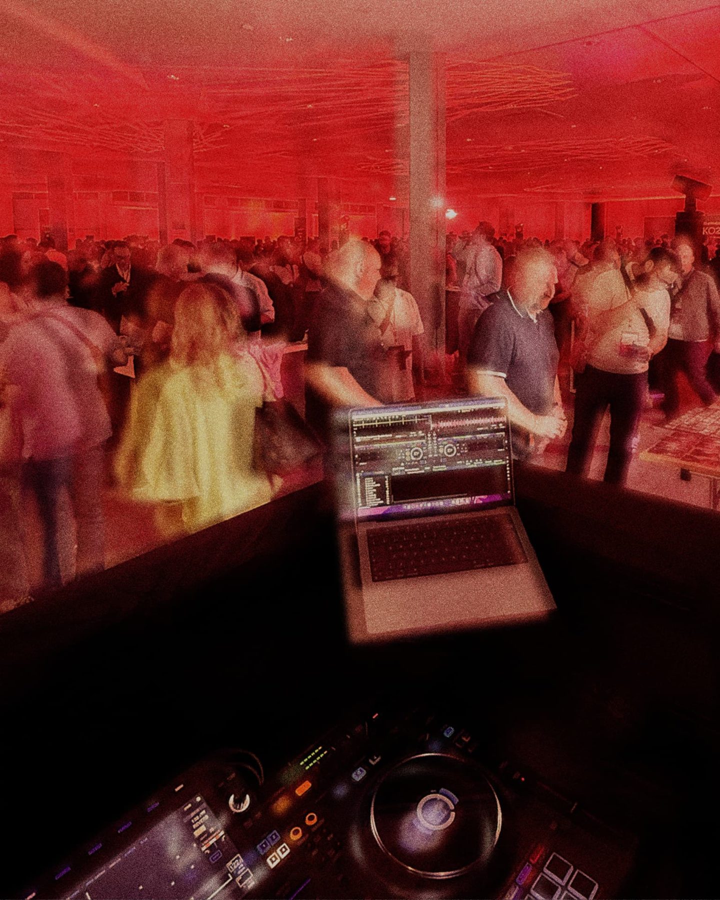Live musicians playing guitar at an event